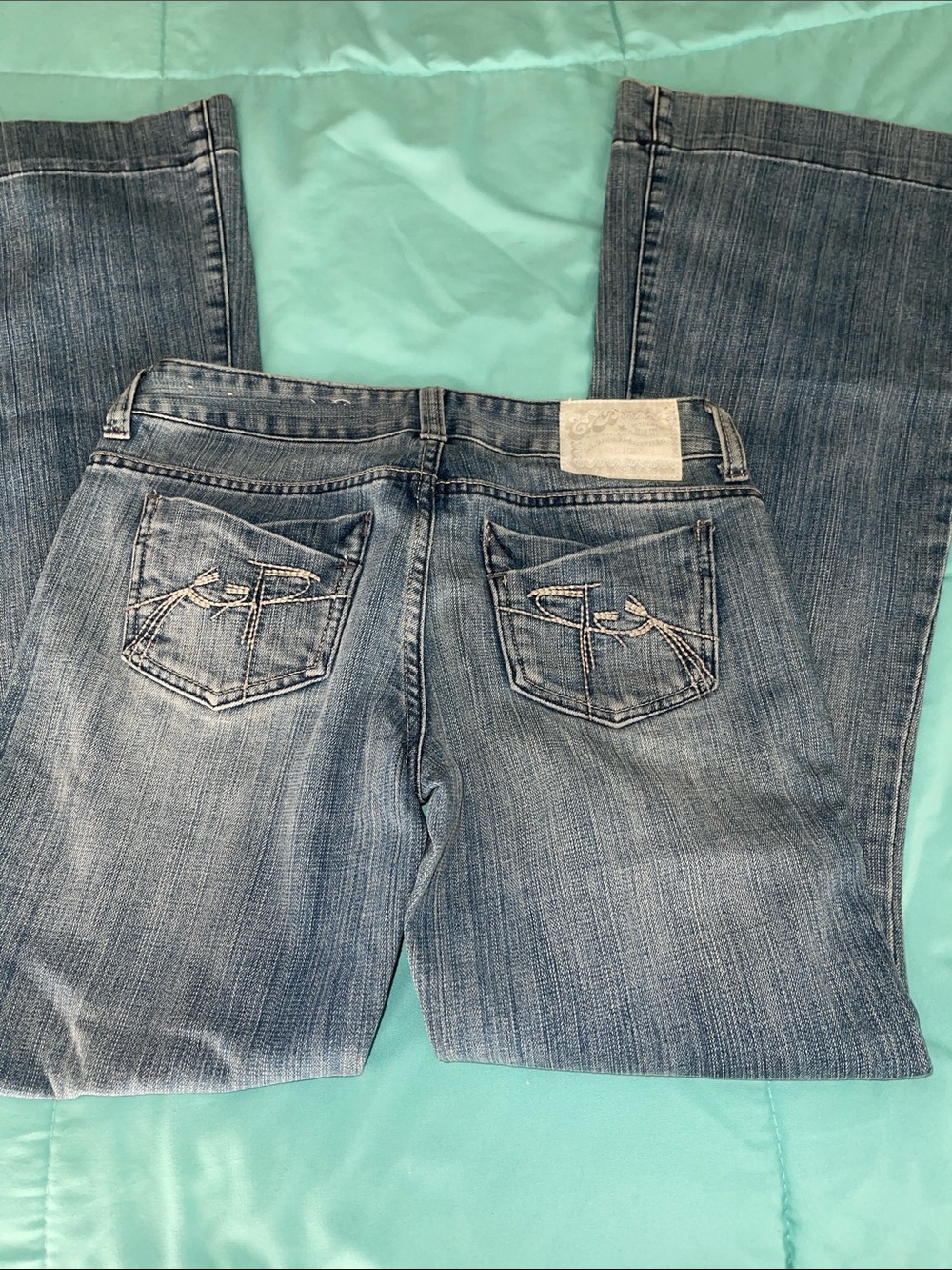 GAP Light Blue Bootcut Jeans with Embroidered Back Pockets